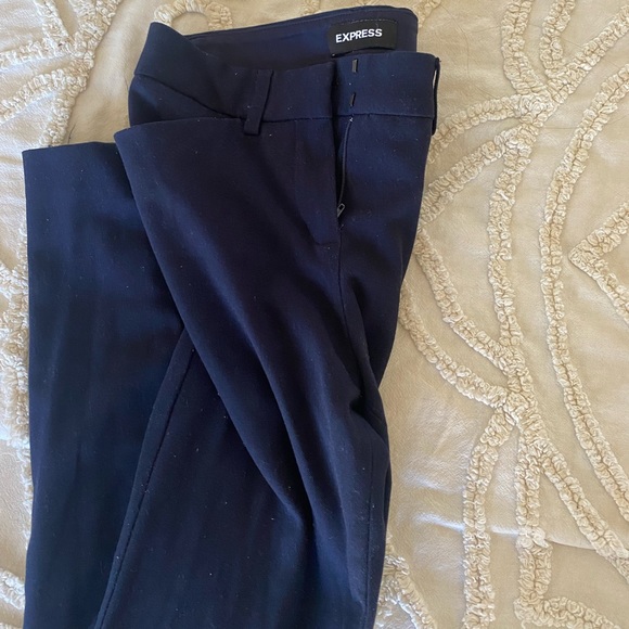 Express Navy Blue Mid-Rise Skinny Pants - Picture 10 of 11